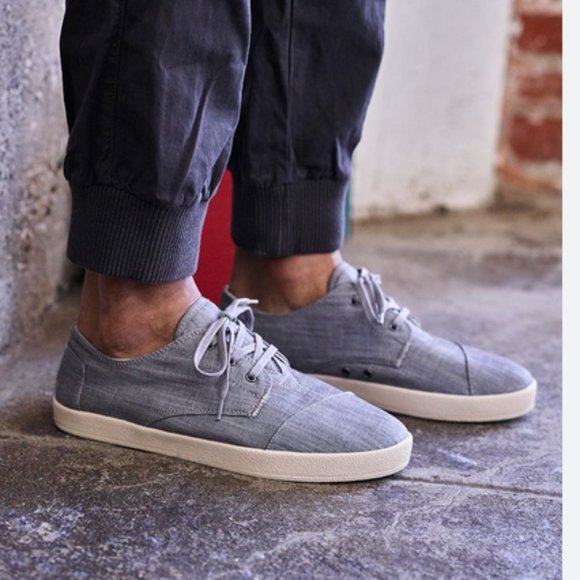 TOMS Men's Chambray Vegan Shoes - Picture 1 of 10